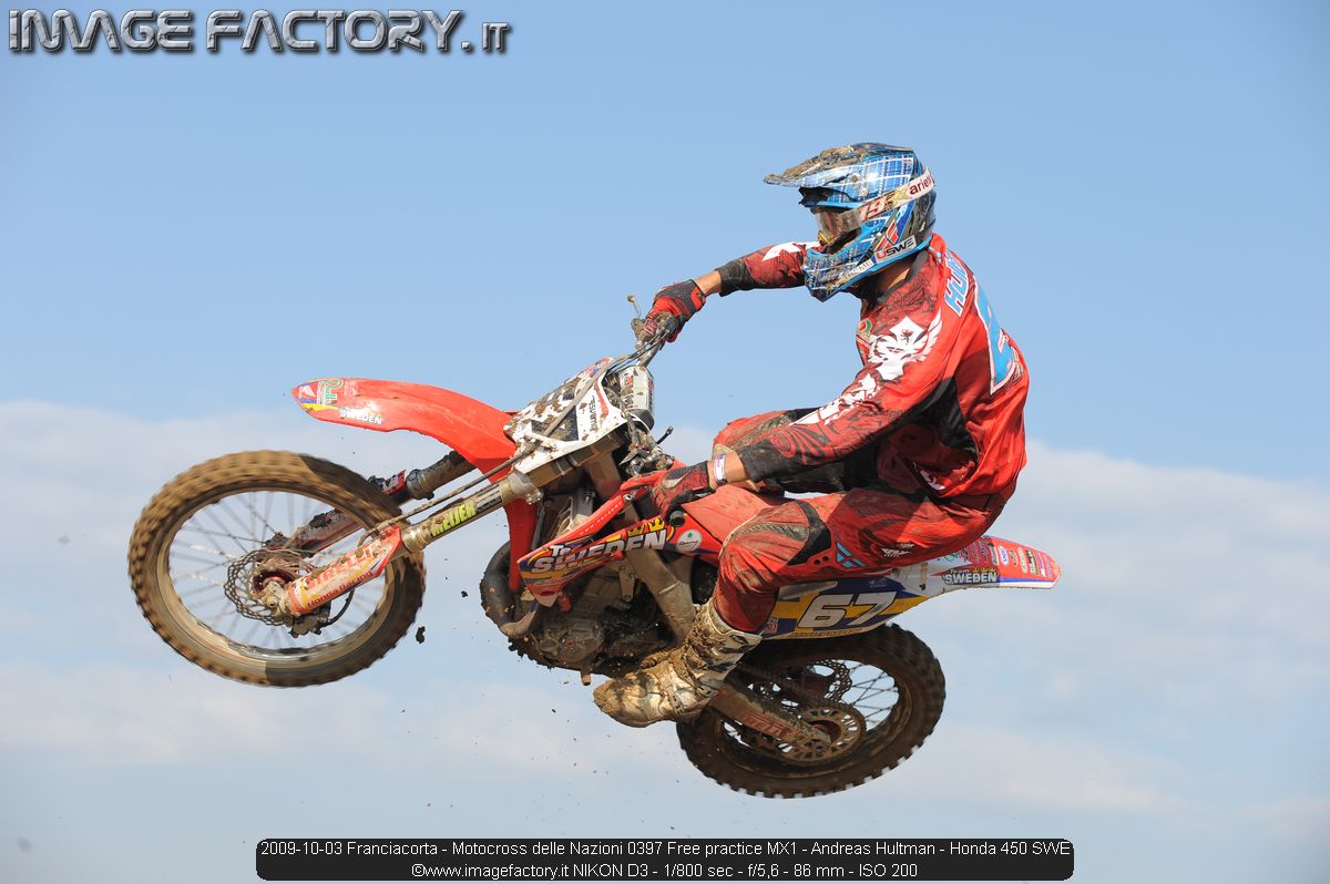 2009-10-03 Franciacorta - Motocross delle Nazioni 0397 Free practice MX1 - Andreas Hultman - Honda 450 SWE